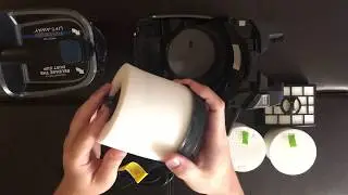 GreenVacShop - AX952 Shark APEX DuoClean Powered Lift-Away Vac XFF650 Foam Felt XHF650 HEPA Filter