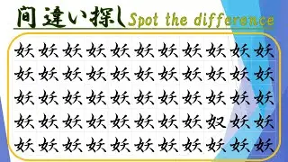 【30秒脳トレ(解答あり)】30 seconds brain training 間違い探し spot the difference 156