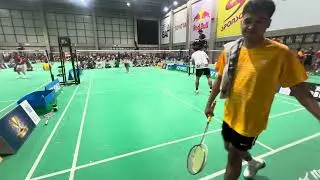 แข่งเดี่ยวครั้งแรก มือnb badbear สนาม T Thailand 04 #badminton #ตีแบด #thailand 