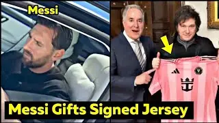 🔥 Messi Gifts Signed 2025 Inter Miami Home Jersey to Argentina&rsquo;s President & Trains for Olimpia