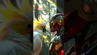 Hybrid animals - Ironman - zebra, parrot, frog #avengers #ironman