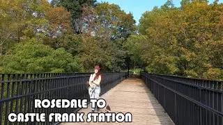 Toronto Autumn Walk From Rosedale To Castle Frank Station