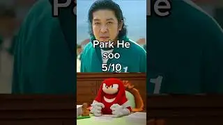 Knuckles rates every squid game (S1) character #shorts