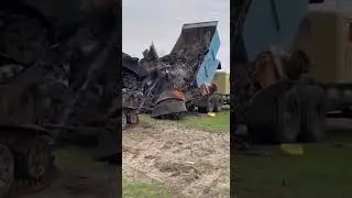 RUSSIAN STRONG ARMY CONVERTED INTO METAL SCRAP