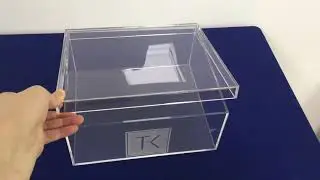 RECHI Design & Manufacture Clear Acrylic Keepsake Box Christening Box Acrylic Wedding Storage Box