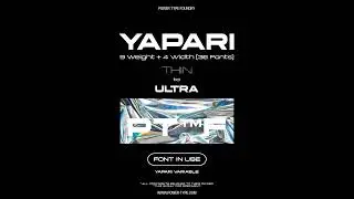 #8 - Yapari Font #motiongraphics #typography