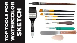 10 Essential painting Materials for Watercolor SKETCH