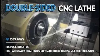 Double-End CNC Turning Machine | Dual Spindle Lathe in Action