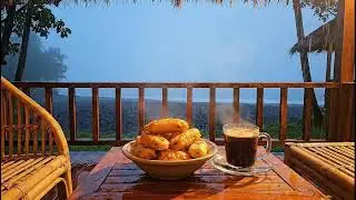 HEAVY Tropical Rain on the Beach | Deep Sleep & Cozy Focus Ambiance 😴 #RainSounds