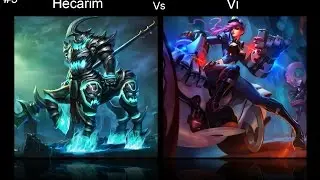 League of Legends #9 Hecarim Vs Vi (Jungle)