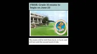 Date sheet 2021 for HSSC part -II FBISE