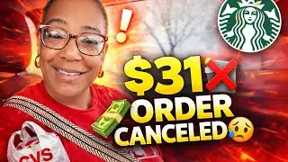 Отменённый заказ Uber Eats на 31 доллар 😩 Покупка в CVS для больного ребёнка + не тот Starbucks 💸