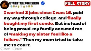 Worked 3 Jobs Since I Was 16, Bought My Own Condo — My Family Tried to Sue Me for...