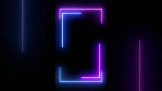 Neon Lights Border Short Video