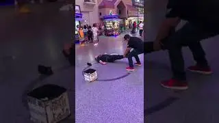Fremont St. Las Vegas.. Best street buskers.. Let&rsquo;s go!