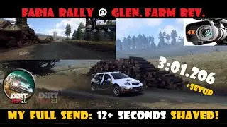 Dirt Rally 2.0 | Fabia Rally @ Glen Farm Rev | FULL SEND | 3:01.206 | multi-cam run + setup