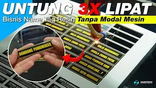 Untung 3X Lipat dari Bisnis Name Tag Akrilik Resin Tanpa Modal Mesin...!!!