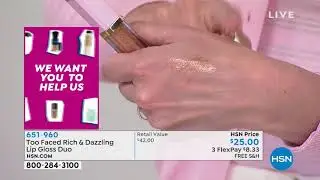 Too Faced Rich   Dazzling Lip Gloss Duo