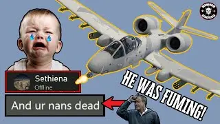 Cocky Tryhard EXPLODES with Rage after losing a Dogfight | GTA Online