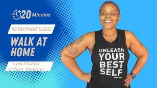Burn Calories with 20 Minute WALKING Cardio at Home