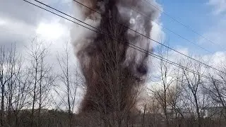 On camera: Massive explosion rocks Maine paper mill
