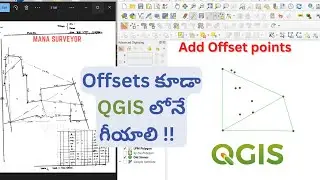 Draw offsets as per Survey Map in #QGIS #ManaSurveyor