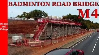 M4 Badminton Road Bridge Construction, Bristol, South Gloucestershire, ENGLAND.