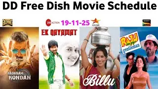 DD Free Dish Hindi Movie Schedule 19 November 2025 | DD Free Dish New Update 19 November 2025