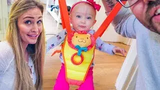 BABY'S FIRST TIME ON A SWING!!