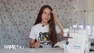 Nawlekanie overlocka Łucznik 620d krok po kroku