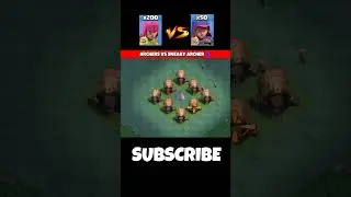 Archer vs sneaky archer #clashroyale #clashofclans #cocshorts #coc#shorts