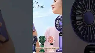 Portable Rechargeable Lazy Neck Fan &ndash; 3-in-1 Hanging/Desktop/Handheld