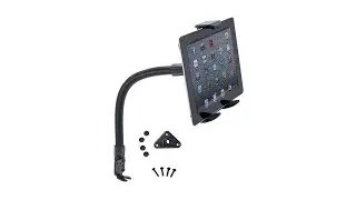 TABPB088 | Arkon Tablet Mount with Push Button Universal Holder and 18in Flexible Seat Rail Mount