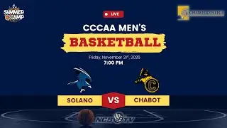 Solano vs Chabot College Men's Basketball LIVE 11/21/25
