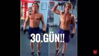 40 günlük vücut gelişimi - Body transformation for 40 days ! GYM - Body building