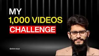 1000 Videos Challenge | Creating Content | Content Creation 1/1000