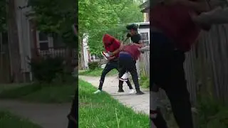 Reaching Hand in bag in the hood #prank #entertainment #supakee #youtubeshorts