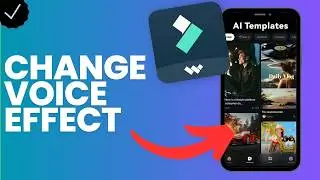 How to change the voice effect of a music layer in Filmora?