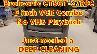 Broksonic 9 inch TV/VCR Combo No VHS Picture model CTSGT 2799C Emerson/Orion