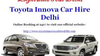 Toyota Innova car hire in Delhi NCR - Car Rental service in Delhi