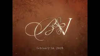 2-Scene Wedding LED Backdrop | Elegant Intro + Side-by-Side Photo Reveal