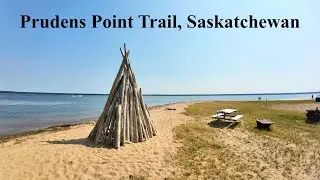 Virtual Run - Prudens Point Trail, Saskatchewan - Forest ATV Trail Run - POV 4K