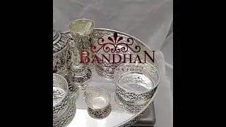 Bandhan Emporio Pure 92.5 Silver   Pooja Thali Set