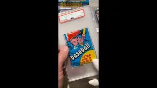 Упаковка бейсбольных клюшек Topps 1971 года, открытая, №3, затем моя коробка BBCE 1972 года, друг...