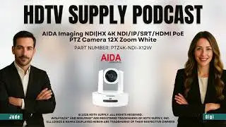 AIDA Imaging PTZ4K-NDI-X12W NDI|HX 4K NDI/IP/SRT/HDMI PoE PTZ Camera 12X Zoom White