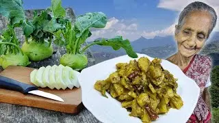 Mouth Watering 🤤 Knol Khol Curry (Kohlrabi Curry) Healthy & Delicious You Must Try 💕 Grandma Menu