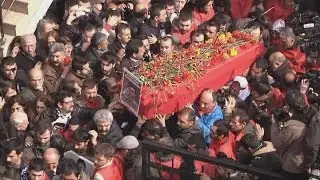 Protests break out at funeral of Turkish teenager