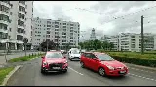 Stra&szlig;enbahn berlin Linie 21 mitfahrt von Forckenbeckplatz nach U Frankfurter Tor