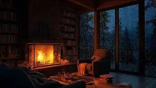 Meditation and Sleep Enhancement with Rain Sounds in a Dark Bedroom – Relaxing and Focused Ambience