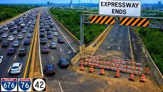 Как автомагистраль I-676 зашла в тупик в Нью-Джерси: фиаско на автостраде Камден.